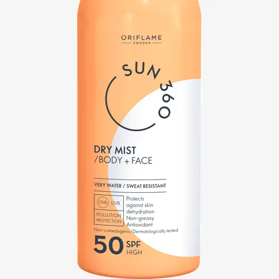 اسپری ضدآفتاب صورت و بدن سان 360 با SPF 50